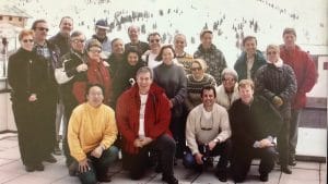 2001 yılında Avusturya'nın Kühtai kentinde Prof. Michael Hollwarth ile.